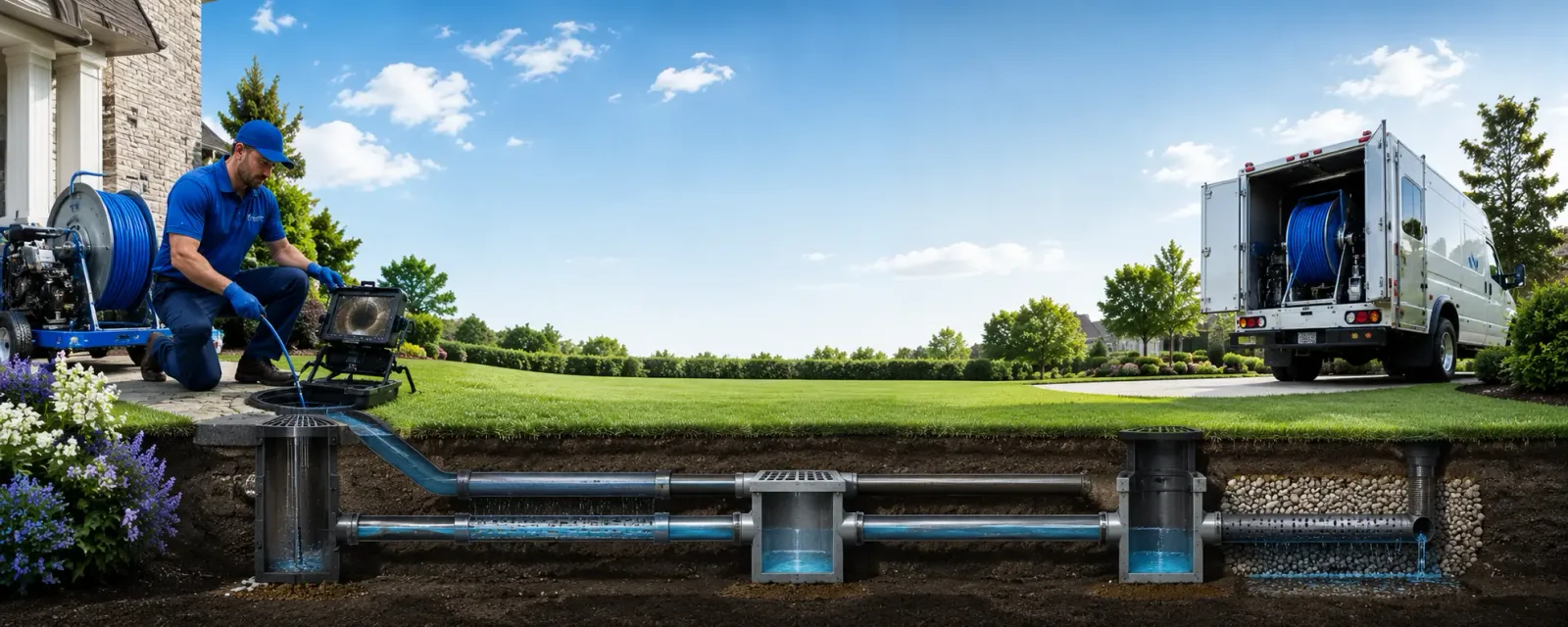 Outdoor drain cleaning information for Rosholt, WI